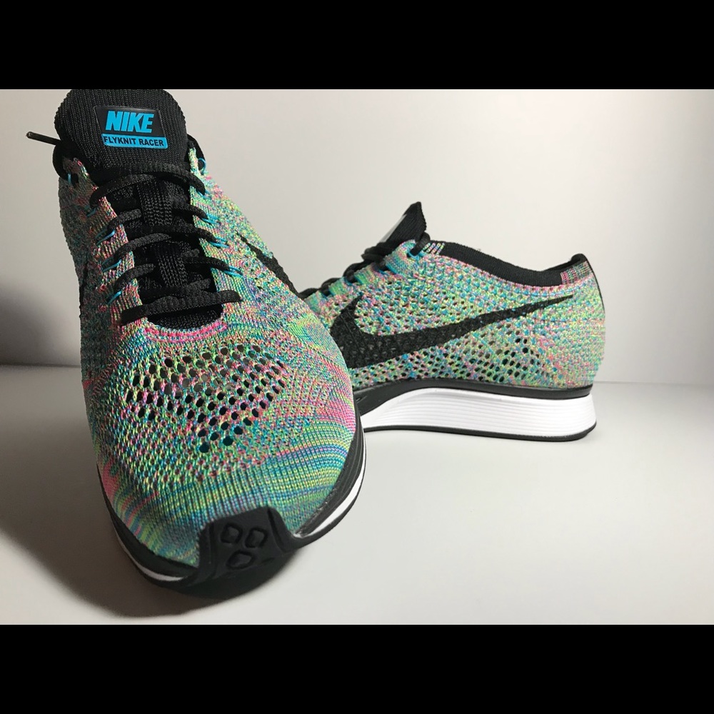 Nike Flyknit Racer Multicolor sizes 9.5 and 10.5 - Picture 5 of 8